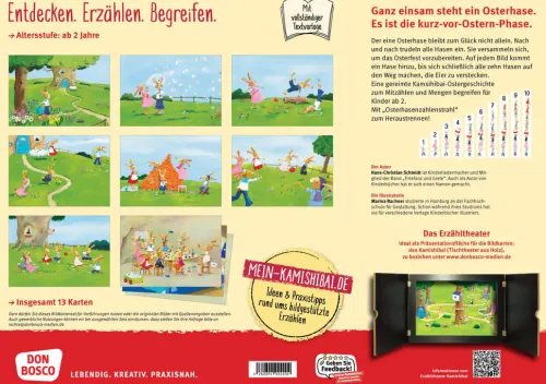 Don Bosco Medien GmbH Lesen & Geschichten*10 kleine Osterhasen. 1,2,3 - Ach, du dickes Ei! Kamishibai Bildkartenset