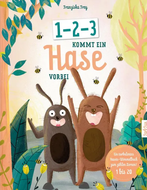 Kinder FarbFux Kinderbuchverlag Bilderbücher-1-2-3 kommt ein Hase vorbei