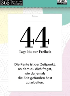Ludwig bei Heyne Immerwährender Kalender|Abreiß-Kalender-365 Tage bis zur Freiheit!