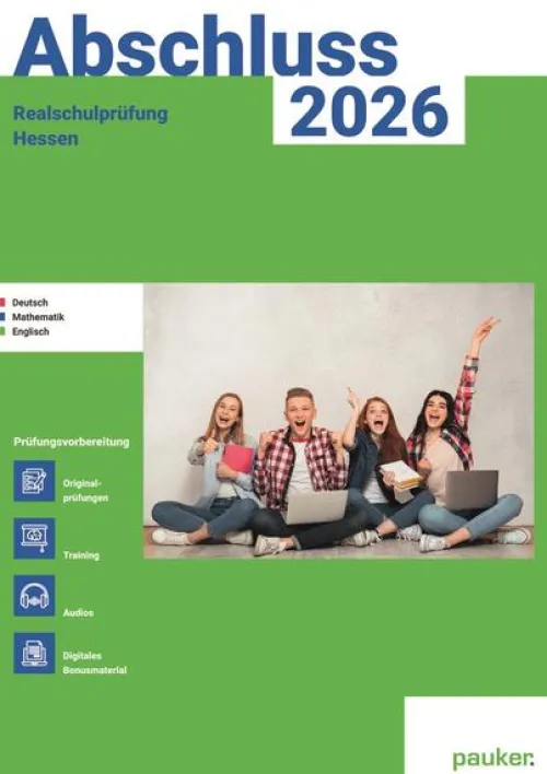Abschluss 2026 - Realschule Hessen - Aufgabenband - Originalprüfungen mit Trainingsteil für die Fächer Deutsch, Mathematik und Englisch*hutt lernhilfen Sale
