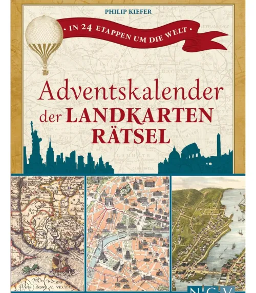 Naumann & Göbel Verlag Hobby & Selbermachen*Adventskalender der Landkartenrätsel