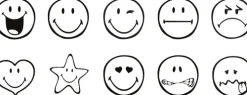 Aladine Stempel & -Kissen*- Kinder Stempel Easy Smiley