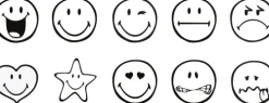 Aladine Stempel & -Kissen*- Kinder Stempel Easy Smiley