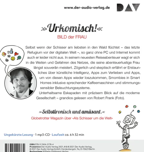 Der Audio Verlag GmbH Romane·Humor & Satire*Als Schisser durchs Netz. Eine Berg- und Digitalfahrt der Gefühle