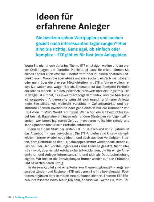 Stiftung Warentest Geld & Finanzen*Anlegen mit ETF