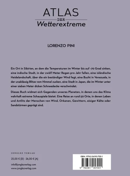 Jonglez Karten & Atlanten*Atlas der Wetterextreme