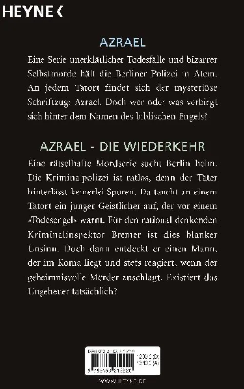 Azrael / Azrael. Die Wiederkehr*Heyne Taschenbuch Outlet