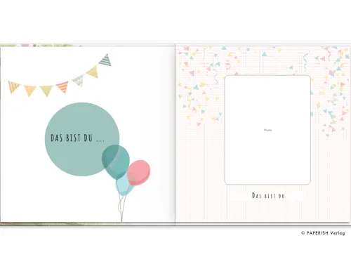 Babyalbum - UNSER ERSTES GEMEINSAMES JAHR (rosé)*PAPERISH Verlag