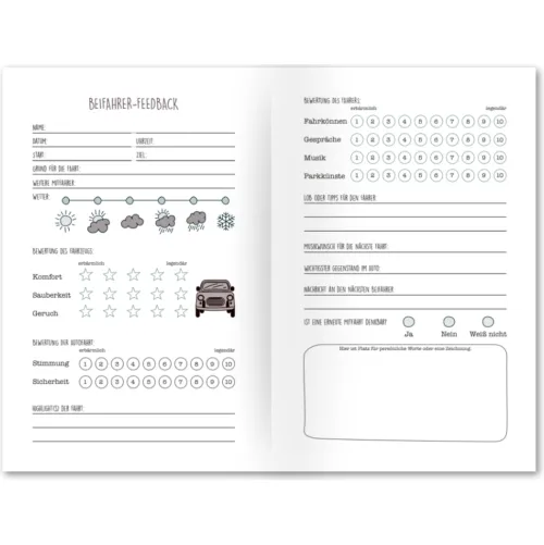 NOVA MD Reiseberichte*Beifahrer-Gästebuch zum 18. Geburtstag - Kreatives Auto-Gästebuch für Fahranfänger, Führerschein & Neues Auto