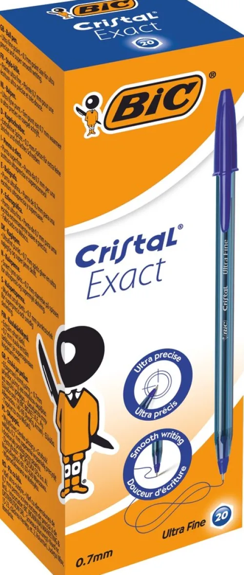 Kugelschreiber Cristal Exact 0.3mm blau, 20er Set*BIC Outlet