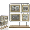 Bilderrahmen aus Metall mit Holzrahmen für 4 bzw. 8 Bilder beidseitig verwendbar*Schwäbische Albumfabrik Outlet