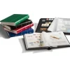 Leuchtturm GmbH Hobby & Lifestyle-Briefmarken Einsteckbuch BASIC, 64 schwarze Seiten, Einband unwattiert in Blau, DIN A4