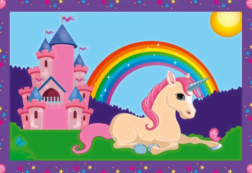 Ravensburger Spieleverlag Basteln & Kreatives-Bunte Einhornwelt Malen nach Zahlen Junior