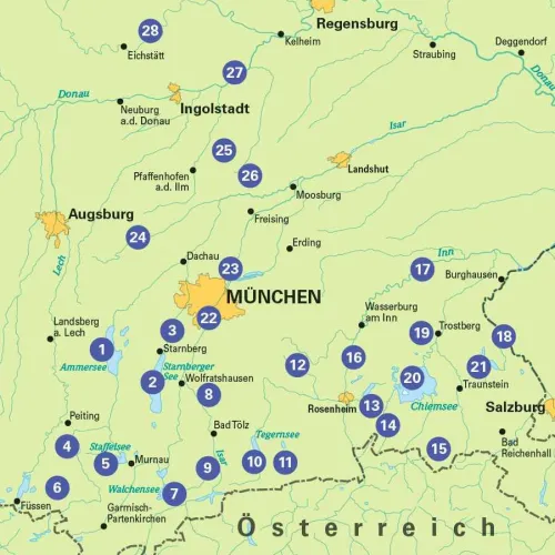 BVA Bielefelder Verlag Radreisen & Radtouren-BVA Die 28 schönsten E-Bike Touren in Oberbayern