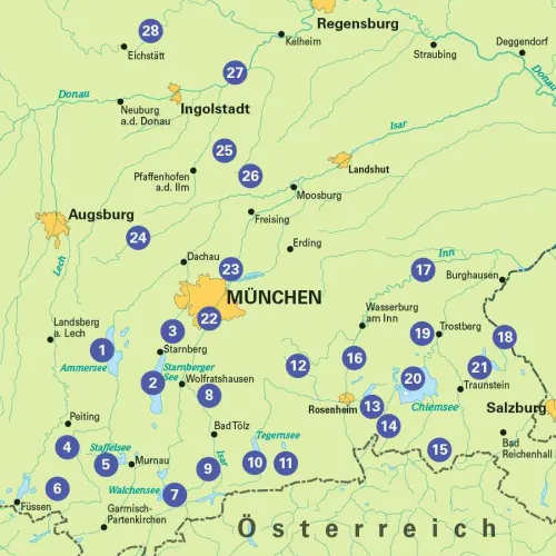 BVA Bielefelder Verlag Radreisen & Radtouren-BVA Die 28 schönsten E-Bike Touren in Oberbayern