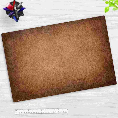 Cover-your-desk Schreibtischunterlagen*Schreibtischunterlage für Kinder und Erwachsene Leder Optik braun, aus hochwertigem Vinyl , 60 x 40 cm