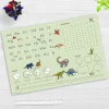 Schreibtischunterlage für Kinder LernunterlageEinschulungverschiedene Designs, ABC, 1x1, Uhrzeiten, aus hochwertigem Vinyl, 60 x 40 cm*Cover-your-desk