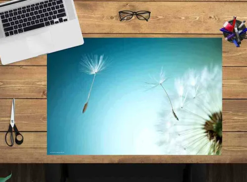 Cover-your-desk Schreibtischunterlagen*Schreibtischunterlage für Kinder und Erwachsene Pusteblume, aus hochwertigem Vinyl , 60 x 40 cm