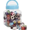 Gemustertes Band - Sortiment, B 12 mm, Sortierte Farben, 90x2 m, 1 Dose*Creativ Company