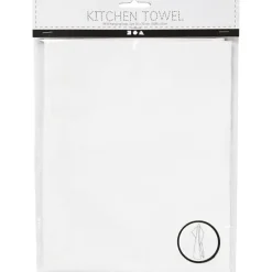 Creativ Company Küche & Esszimmer-Küchentextilien Geschirrtuch, weiß, 50x70 cm, 180 g, 1 Stk