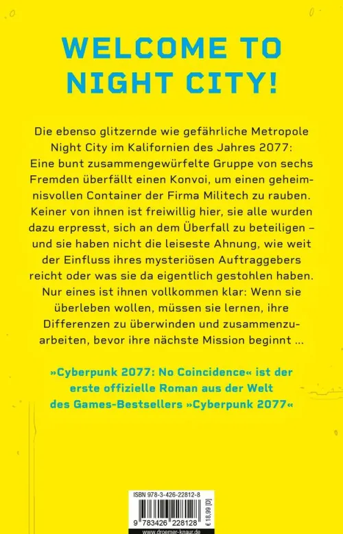 Knaur HC Nahe Zukunft-Cyberpunk 2077: No Coincidence