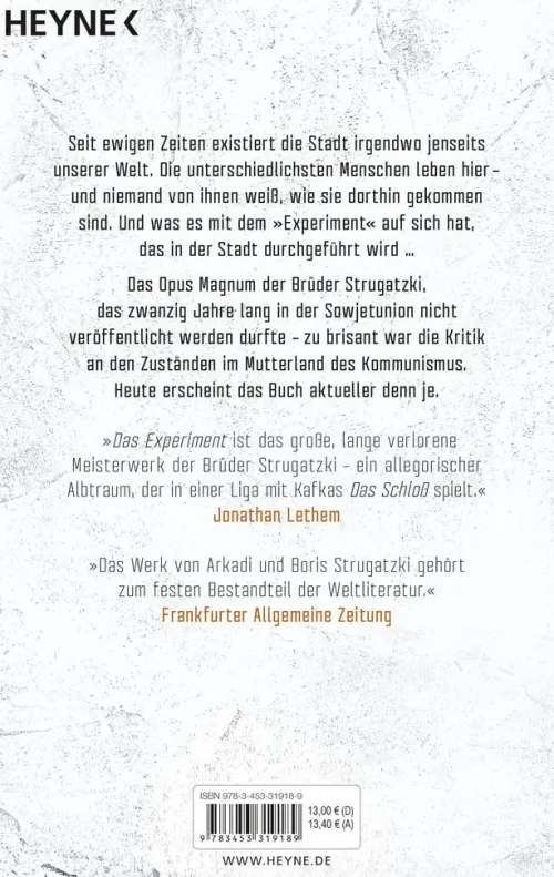 Heyne Taschenbuch Klassische Science Fiction-Das Experiment