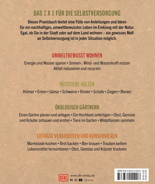 Dorling Kindersley Verlag Nachhaltigkeit-Das große Buch der Selbstversorgung