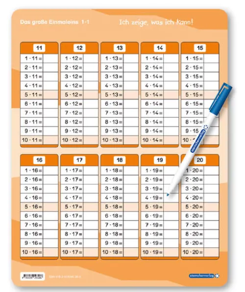 Sternchenverlag GmbH Grundschule·Mathematik-Das große Einmaleins mit Stift