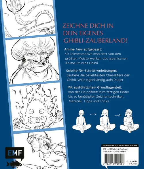 Das inoffizielle Ghibli-Zeichenbuch - Zauberhafte Motive für Fans des legendären Anime-Studios*Edition Michael Fischer Hot