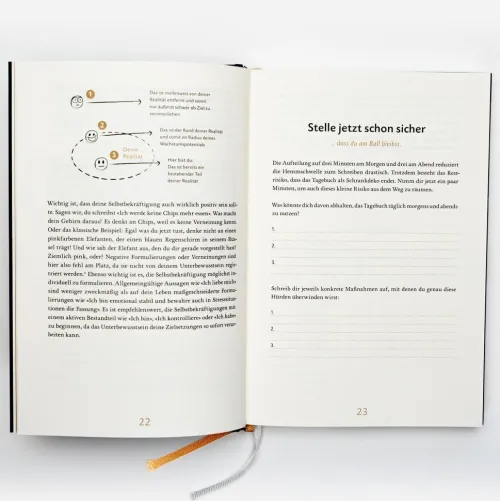 Das 6-Minuten-Tagebuch pur (aquarellblau)*Rowohlt Taschenbuch Hot