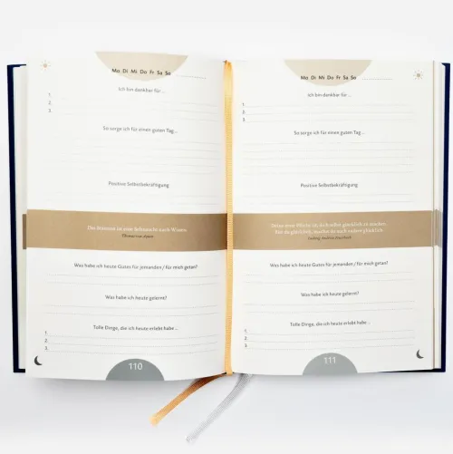 Das 6-Minuten-Tagebuch pur (aquarellblau)*Rowohlt Taschenbuch Hot