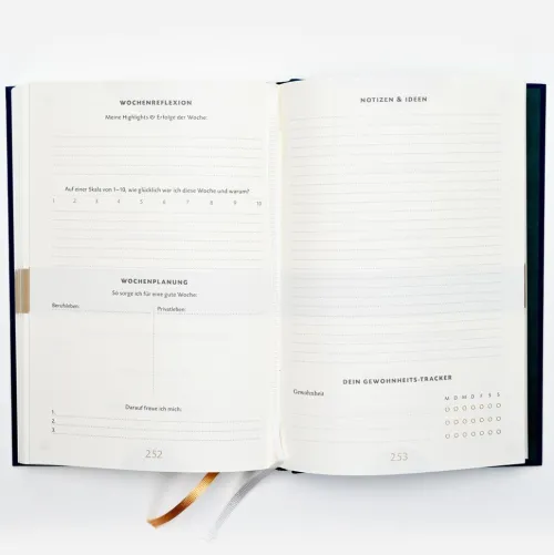 Das 6-Minuten-Tagebuch pur (aquarellblau)*Rowohlt Taschenbuch Hot
