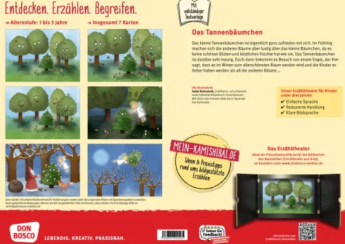Don Bosco Medien GmbH Lesen & Geschichten-Das Tannenbäumchen. Kamishibai Bildkartenset