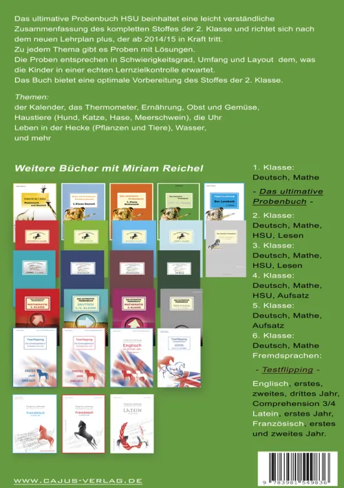 Das ultimative Probenbuch HSU 2. Klasse. LehrplanPlus, 3 Teile*Cajus Verlag Discount