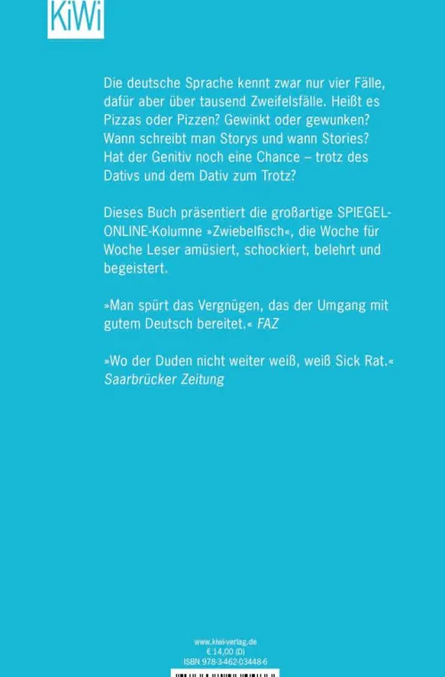Der Dativ ist dem Genitiv sein Tod*Kiepenheuer & Witsch GmbH Discount