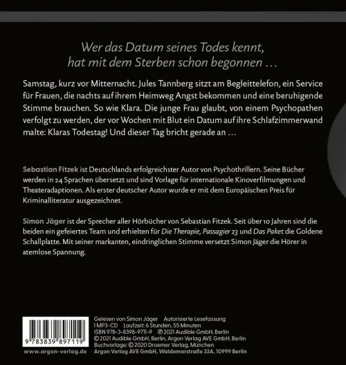 Der Heimweg*Argon Verlag GmbH Outlet