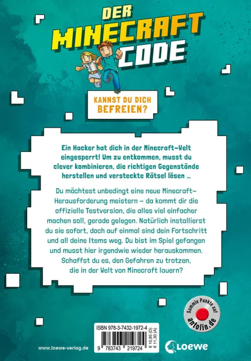 Loewe Verlag GmbH Tagebücher-Der Minecraft Code (Band 1) - Flucht aus dem Würfel-Gefängnis