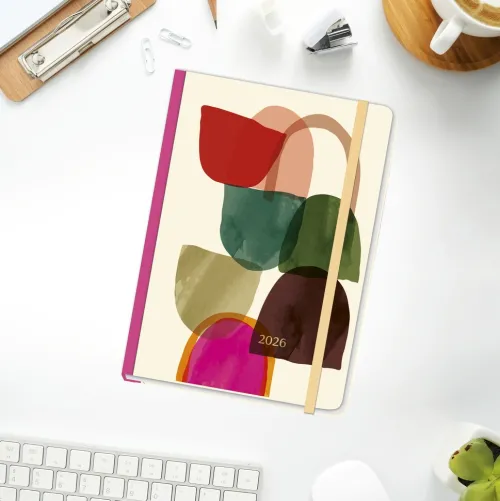 Heye Kalender Buchkalender*Design Diary Abstract 2026