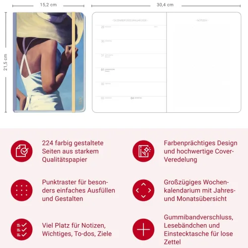 Heye Kalender Buchkalender*Design Diary Summertime 2026