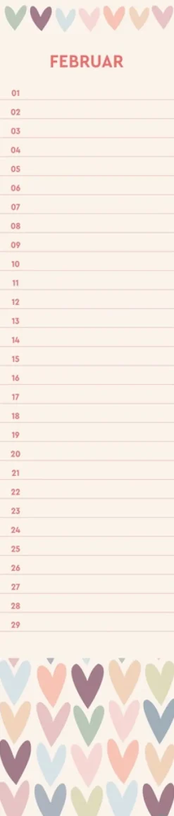 Design Geburtstagskalender Langplaner mini*Heye Clearance