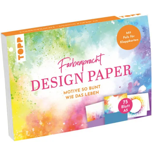 frechverlag GmbH Kalligraphie & Handlettering*Design Paper Farbenpracht A5