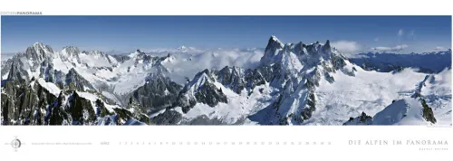 Edition Panorama GmbH Immerwährender Kalender*Die Alpen im Panorama