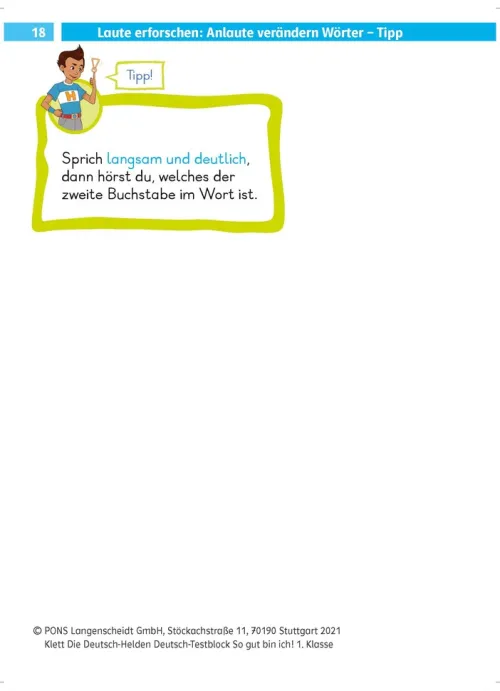 Die Deutsch-Helden: Deutsch-Testblock So gut bin ich! 1. Klasse*Klett Lerntraining Best