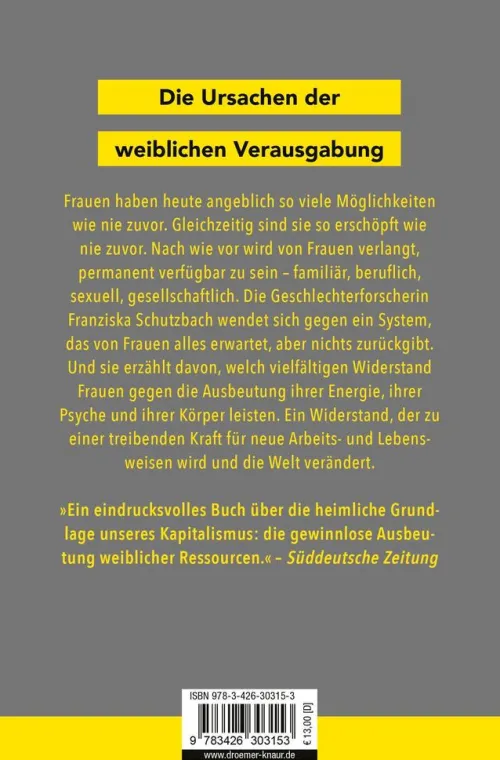 Droemer Taschenbuch Sachbücher-Die Erschöpfung der Frauen