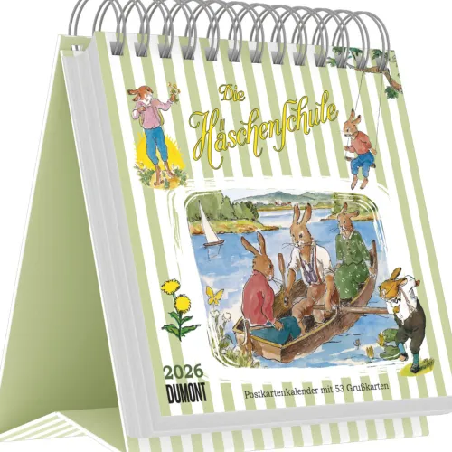 DuMont Kalenderverlag Postkartenkalender*Die Häschenschule - Postkartenkalender mit 53 Grußkarten