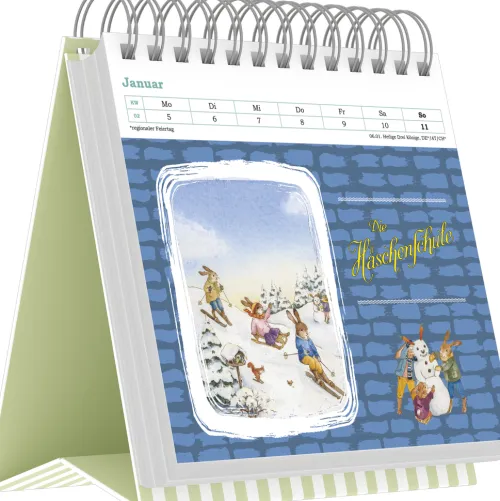DuMont Kalenderverlag Postkartenkalender*Die Häschenschule - Postkartenkalender mit 53 Grußkarten