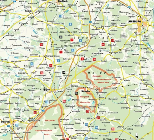 Bruckmann Verlag GmbH Radreisen & Radtouren*Die Lüneburger Heide erfahren 30 Radtouren durch malerische Landschaften, zu reizvollen Städten und kulturellen Highlights