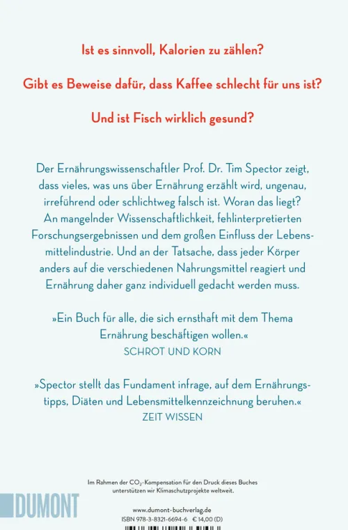 DuMont Buchverlag GmbH Nachhaltigkeit*Die Wahrheit über unser Essen