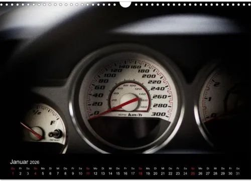 Calvendo Wandkalender-Dodge Challenger SRT8 (Wandkalender 2026 DIN A3 quer), Monatskalender