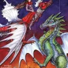 Drachen basteln Papier zum Aufhängen Bastelbogen Ausschneidebogen*Atelier Color New